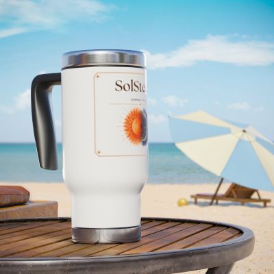 SolSteep Sun & Moon 14oz Stainless Steel Travel Mug with Handle